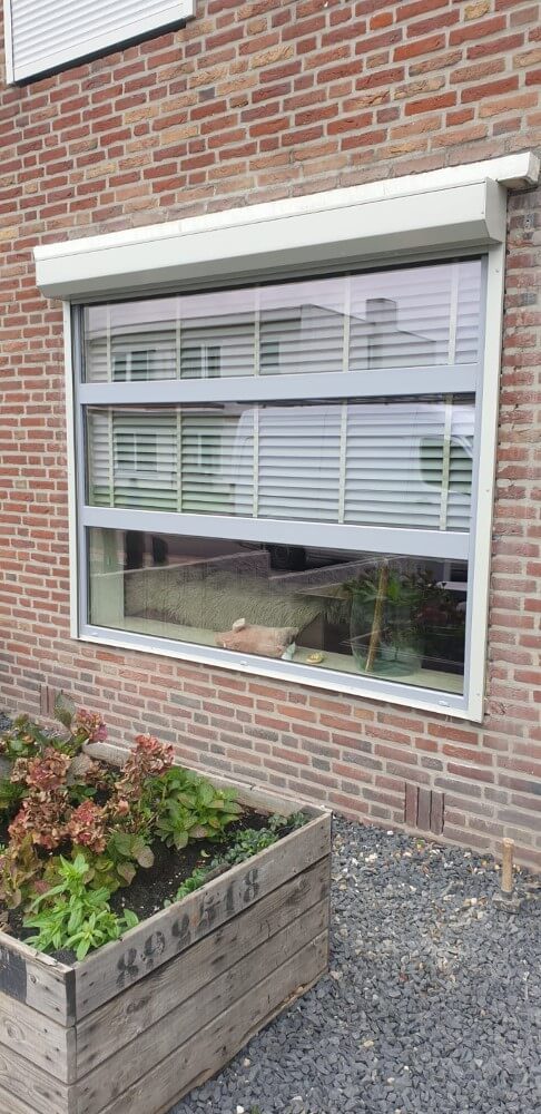kunststof kozijn met rolluik