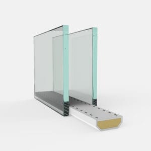 Afstand houder warme rand PVC wit