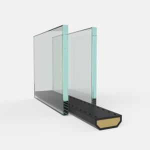 Afstand houder warme rand PVC zwart