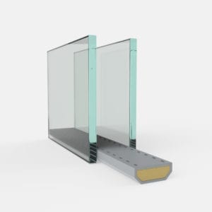 Afstand houder warme rand PVC lichtgrijs