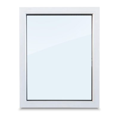 vast raam met kunststof kozijn