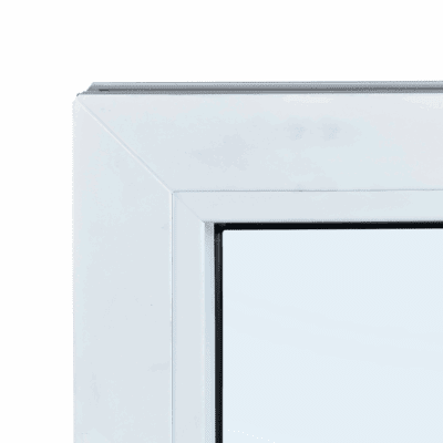 vast raam met kunststof kozijn