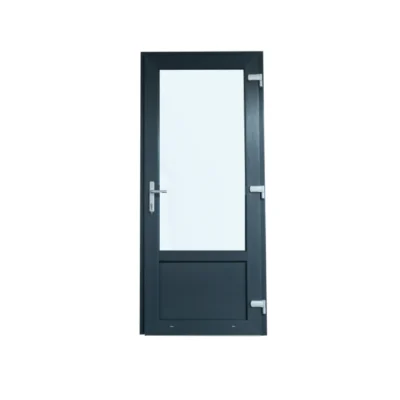Antraciete Kunststof Deur met Kozijn - 2/3 Glas