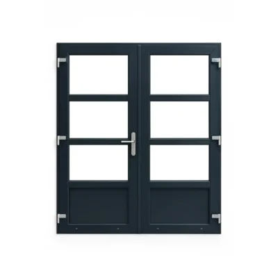 Basic Antraciete Tuindeuren met Kozijn - 3/4 150 x 204 cm