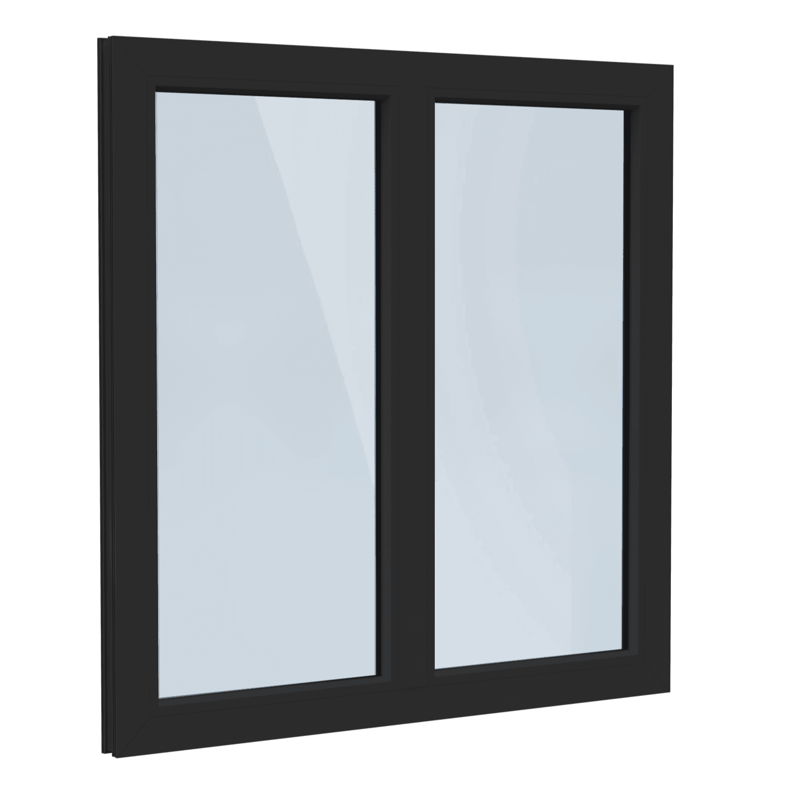 Vast-vast aluminium kozijn