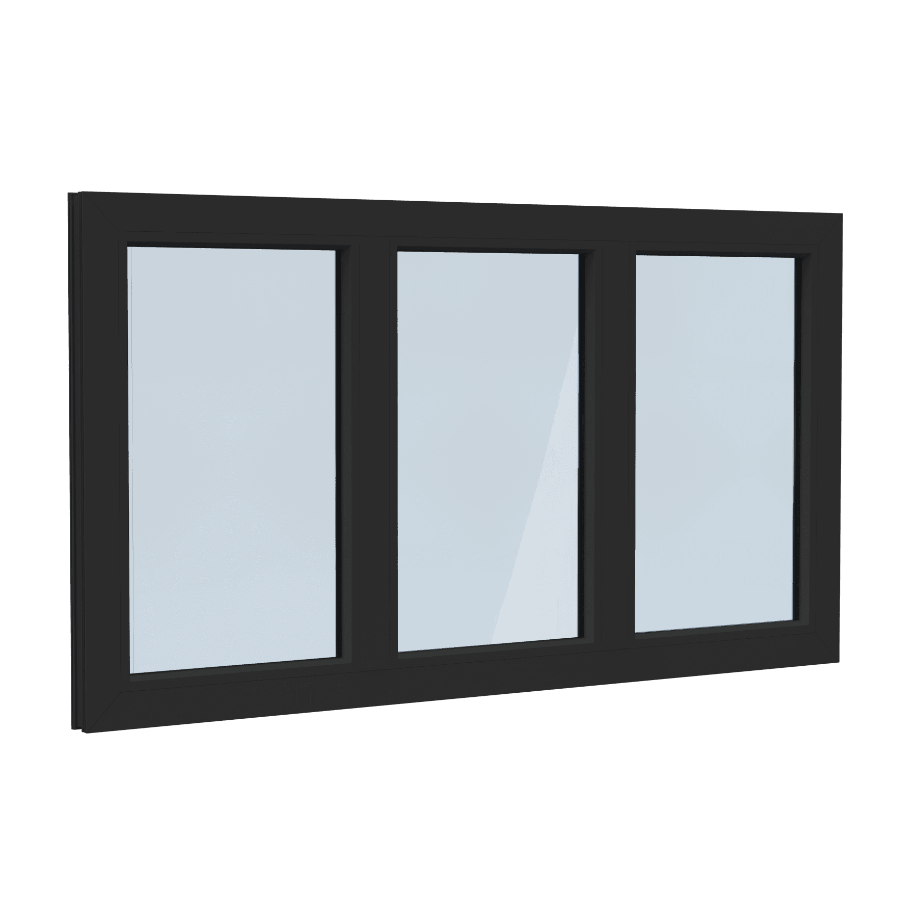 Vast-vast-vast aluminium kozijn