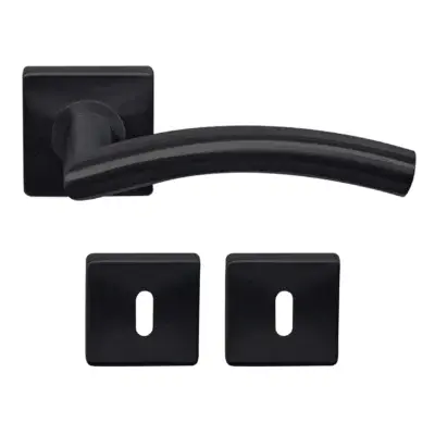 Best-Buy-205V-deurkruk-met-sleutelrozet-mat-zwart-voor-austria-en-svedex-binnendeuren