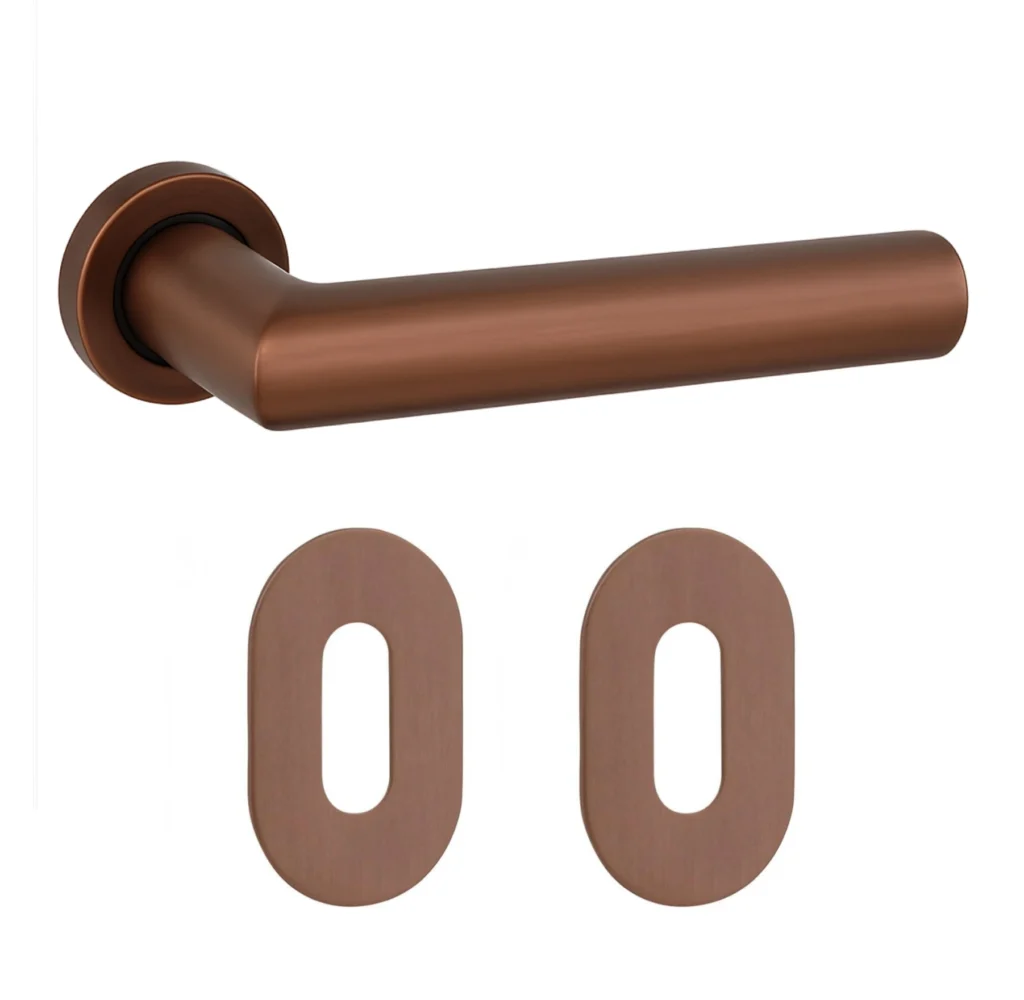 Destino-brons-deurkruk-met-sleutelrozet-voor-austria-binnendeur