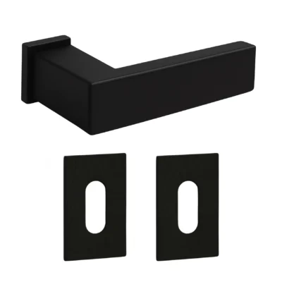 Nassau-zwart-deurkruk-met-sleutelrozet-voor-austria-binnendeur