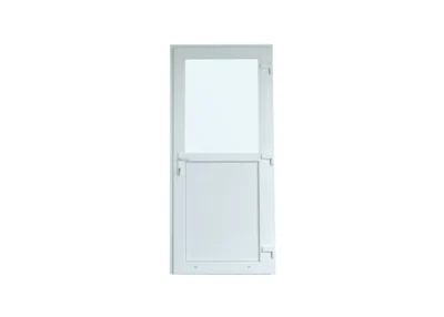 Kunststof Deur met Kozijn - 1/2 Glas