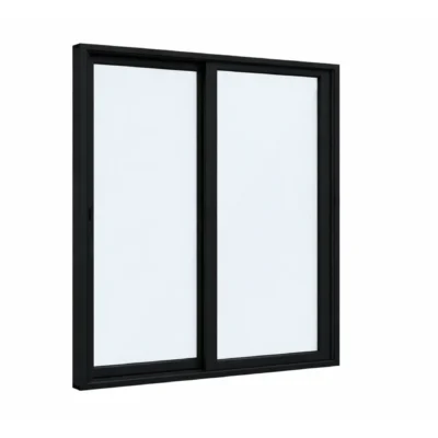 Zwarte Kunststof Schuifpui - 180 x 215