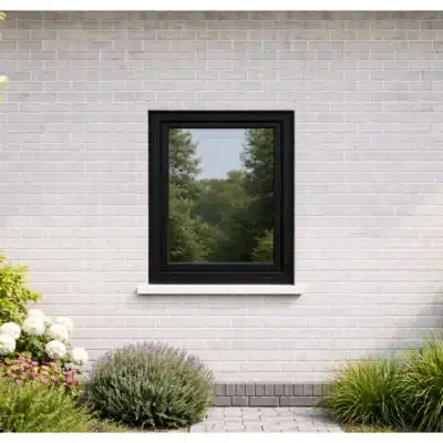 Zwart Kunststof Kozijn - Draaikiep